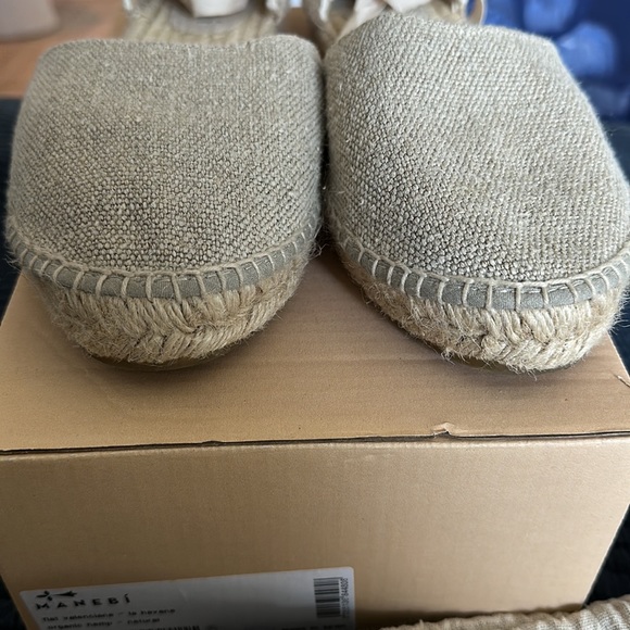 Manebi flat espadrilles-Natural Linen - Picture 6 of 8